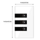 thumbnail image 3 of Interruptor Inteligente, Interruptor de Luz WiFi In-Wall Inalámbrico Compatible con Alexa y Google Home, Función de Sincronización, Control Remoto de la Aplicación (US)(3 Gang) EOTVIA NO, 3 of 5