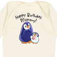 thumbnail image 4 of Inktastic Happy Birthday, Mommy- Cute Penguins Boys or Girls Long Sleeve Baby Bodysuit, 4 of 5