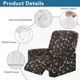 thumbnail image 5 of FKELYI Recliner Slipcover Vintage Floral Moon Star Butterfly Print Stretchy Reclining Chair Cover with Pocket Non-Slip Sofa Couch Covers 4 Pcs Furniture Protective Covers, 5 of 7