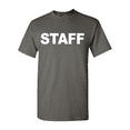 thumbnail image 2 of Tee Hunt Staff T-Shirt Event Staff Uniform Employee Party Security Mens Shirt, Charcoal, Medium, 2 of 5
