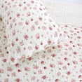 thumbnail image 3 of MesaSe Comforter Set King Size  3 Piece Soft Bedding Set for a Great Night Sleep  Pink Rose Garden Floral Reversible Coverlet Bedspread, 3 of 3