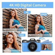 Photography Digital Camera Flip Screen Camcorder Wide Macro Lens AF Video Cameras Time Lapse