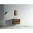 thumbnail image 2 of Modern Bathroom Sink Vanity 30" Walnut - Large Storage, Silent Drawers, Stylish Design With Ceramic Basin Contemporary Style, Abundant Inner Storage Area, Drawers, 2 of 6