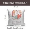 thumbnail image 2 of LALILO Throw Pillow Covers Greeting Card Mother Day Best Mom Cushion Cover 18" x 18", 3187 Pack, 2 of 6