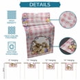 thumbnail image 6 of Easter Bunny Table Runner - 48 Inch Long Spring Easter Eggs Chick Floral Pink Check Cotton and Linen Blended Dress Scarves Farmhouse Table Runner for Kitchen Dining, Coffee Table, 13" x 48", 6 of 8