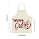 thumbnail image 3 of Fiudx Ofertas de la semana Delantal navideño a cuadros rojos, resistente a derrames y duradero, para cocina, 3 of 6
