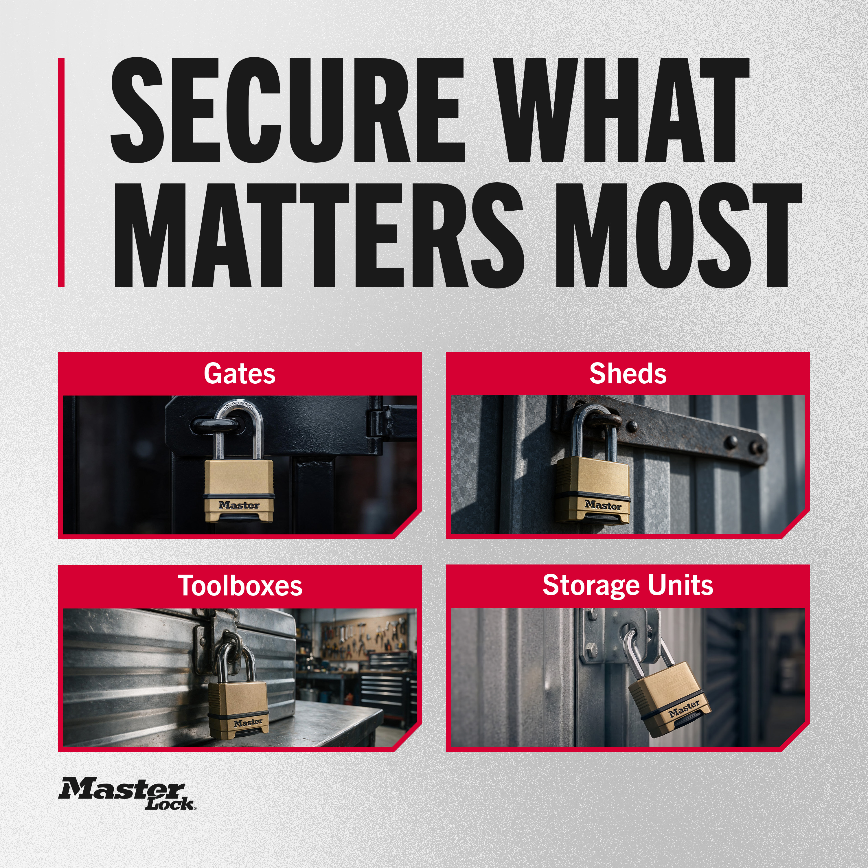Master Lock Heavy Duty Combination Padlock 2" photo 6