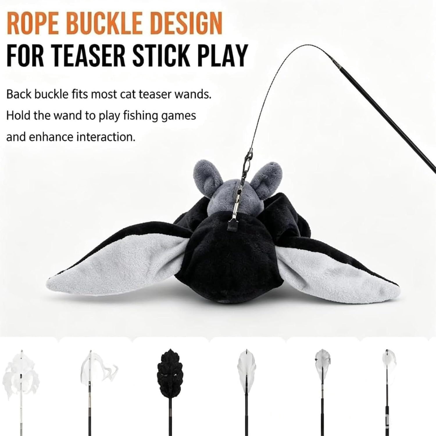 Flying Bat Dog Toy, 2026 New Flying Bat Toy for Dogs, Motion Activated Rechargeable Plush Toy with Moving for Bored Dogs, Puppies