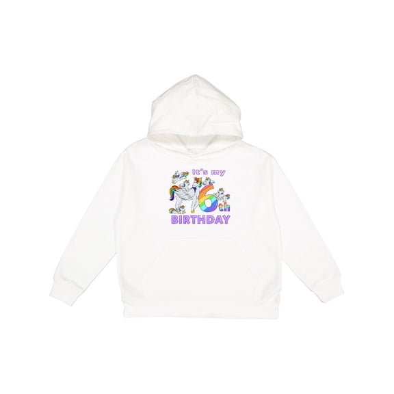 Inktastic It's My 6th Birthday Unicorn Youth Hoodie Sweatshirt