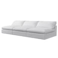 thumbnail image 2 of Sectional Sofa 3-Seater Modular Armless Sofa Set Free Combination Soft Couches Lounge for Home Apartment,Off-white, 2 of 8