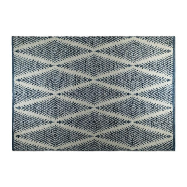 Design Imports CAMZ10423 Blue Diamond Hand-Loomed Rug, 4 x 6 ft.