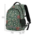thumbnail image 2 of FORMRS Unisex Backpack Elementary School Travel Bookbag with Reflective Stripes, Christmas Candy Cane, 2 of 7