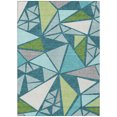 thumbnail image 2 of Addison Rugs Chantille Indoor/Outdoor Transitional Geometric Teal Washable Rectangle Rug, 3' x 5', 2 of 6