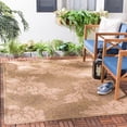 thumbnail image 2 of Safavieh Courtyard Adrian Floral Indoor/Outdoor Area Rug, Gold/Natural, 5'3" x 7'7", 2 of 9