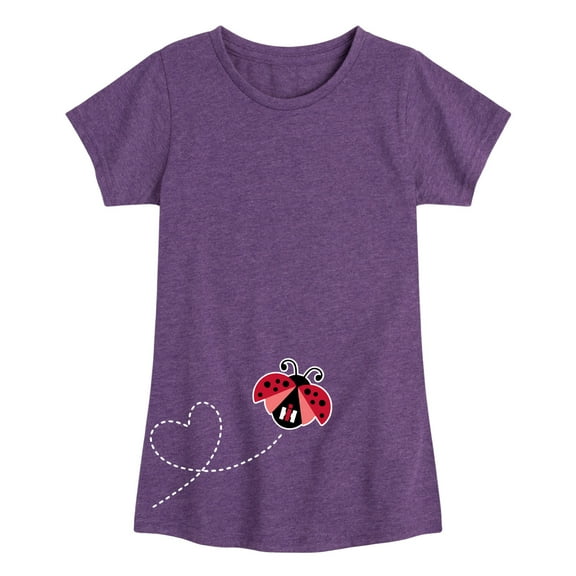 Case IH - Ladybug Heart Trail - Toddler Girls Short Sleeve Graphic T-Shirt