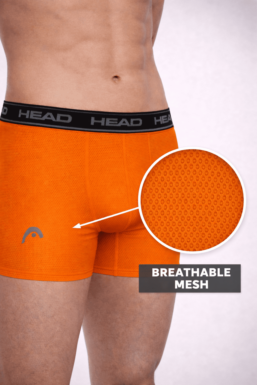 Men's HEAD All Over Mesh Performance Underwear Boxer Briefs, 4-Pack (Sizes S–XL)