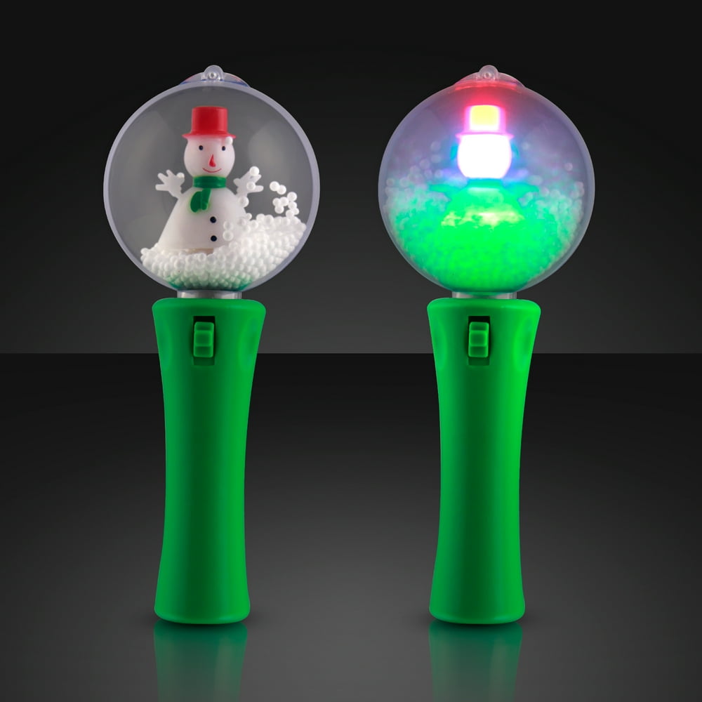 FlashingBlinkyLights LED Spinning Snowman Light Wand
