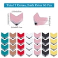 thumbnail image 2 of 1 Box 350Pcs 7 Colors Arrow Head Beads V Shape Bead Bulk 6 x 5.5mm Colorful Stone Gemstones Arrowhead Loose Spacer Strand, 2 of 7