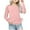 Pink, variant on Shirts for Girls Child Kids Long Sleeve Crew Neck Ruched Knot Side T Shirt Casual Loose Top Size 3 Y-4 Y