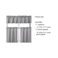 thumbnail image 2 of SAMIMPORT-2011 Juego de cortinas transparentes con bolsillo para barra, color gris plateado, 71 x 61 cm (2 paneles), 2 of 5