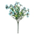 thumbnail image 2 of Artificial Pansy Flower Bush, Artificial Flowers for Outdoors, Fake Outdoor Flowers, Faux Viola Floral Stems, Eucalyptus Silk Flower Picks, Realistic Tricolor Pansy Blooms 1Pcs, 2 of 9