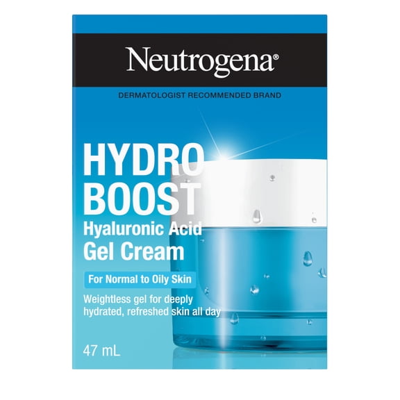 Neutrogena Hydroboost Gel-Crème pour le Visage à l'Acide Hyaluronique, Hydratant pour le Visage, Recommandé par les Dermatologues