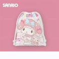 thumbnail image 3 of Bolsa de cosméticos Kawaii Sanrioed Hello Kitty, bolsa de almacenamiento portátil con cordón, dibujos animados, Melody Kuromi Cinnamoroll, regalo para amigo, nuevo, 3 of 3
