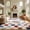 Checkered Multicolor, variant on UNTIMATY 8'x10' Area Rugs for Living Room, Large Shag Fluffy Rug Checkered Carpet, Beige & White