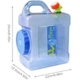 thumbnail image 3 of 5/10L Water Container with Spigot,Large Water Jug with Handle-Water Storage Containers,Can Store Hot Water Large Mouth Camping Water Container, 3 of 7
