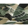 thumbnail image 3 of Ambesonne Turtle Quilted Bedspread Set 3 Pcs, Exotic Leaves Marine Motif, King Size, Reseda Green Pale Tan, 3 of 4