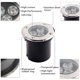thumbnail image 1 of Foco empotrable LED para exteriores, paquete de 2, 3 W, IP65, foco empotrable LED redondo para terraza, 270 lúmenes, lámpara de iluminación para jardín al aire libre, para jardín, camino, patio, garaj, 1 of 5