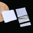 thumbnail image 3 of FELTECHELECTR 100 hojas de papel de aluminio de imitación de hoja de plata de 9 x 9 cm para manicura, arcilla, dorado, pintura, arte, maquillaje, manualidades y decoración (plata), 3 of 7
