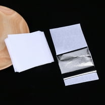 100 Sheets Handicraft Decoration Foil Paper for Crafts Leaf Imitation Gilding Silver