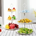 thumbnail image 6 of Piwvid Cupcake Stand, 3-Tier Dessert Plates Mini Cakes Fruit Candy Display Tower Cookie Tray Rack Candy Buffet Holder Plastic Cake Stand for Wedding Home Holiday Birthday (Round), 6 of 7