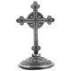 thumbnail image 1 of Crucifijo de pie, pequeño crucifijo de metal, figura de estatua de cruz de Cristo con base, 1 of 5