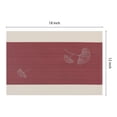 thumbnail image 4 of REGALWOVEN Set of 6 Placemats for Kitchen Dining Table Decor Washable Heat Resistant Table Placemats Wipeable Table Mat Red 18*12in, 4 of 7