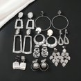 thumbnail image 3 of DESIGNICE 4Pcs Earrings for Women,Clip Earrings for Women,Clip on Earrings Women,Silver1, 3 of 4