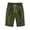 Army Green, variant on Wyongtao Women's Shorts Sunflower Elastic Waist Knee Length Casual Cotton Bermuda Shorts with Drawstring
