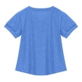 thumbnail image 6 of MKOSPLRT Girls Summer T Shirts 3-14 Years Short Sleeve Notch V Neck Shirts Solid Color Loose Fit Tees Cotton Soft Tops Back to School Shirts, 6 of 7