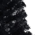 thumbnail image 5 of vidaXL Artificial Half Christmas Tree with Stand Black 180 cm PVC, 5 of 5