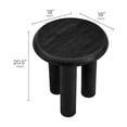 thumbnail image 3 of Mavina Mango Wood Side Table in Black, 3 of 7