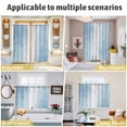 thumbnail image 6 of Blue Ombre Kitchen Curtains 72 Inch Length, Modern Abstract Art Aesthetics Grommet Top Bedroom Living Room Curtains, Light Filtering Cafe Curtain Drapes 2 Panels Set 104''x72'', 6 of 9