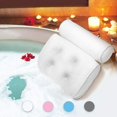 thumbnail image 1 of Almohada de baño Cojín de baño con 6 ventosas antideslizantes para jacuzzi, hidromasaje (blanco), 1 of 5