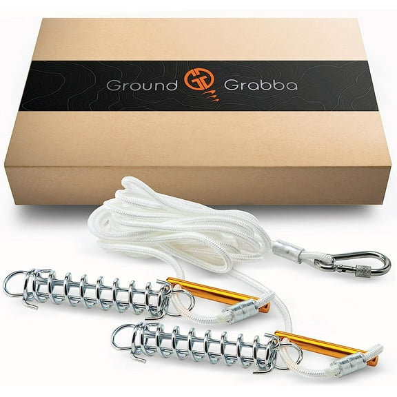 GroundGrabba Double Spring Rope with Carabiner