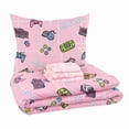 thumbnail image 4 of Kidz Mix Gamer Girl 5-Piece Bed in a Bag Twin Polyester, Pink and Purple Pattern, 4 of 5