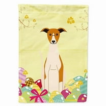 Caroline's Treasures BB6099GF Easter Eggs Whippet Flag Garden Size , Small, multicolor