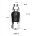 thumbnail image 4 of 3X Adaptador de Regulador de Buceo Conector de Rosca 9/16 con Interruptor de Encendido y Apagado Válvula BCD Reemplazo de Presión Media, Estilo C, 4 of 4