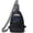 Black, variant on 7L Sling Bag for Women, Faux Leather Crossbody Fanny Pack - Lightweight Chest Bag for Travel, Hiking & Shopping,Red Bag