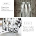 thumbnail image 7 of Large Flower Vase,11 inch,GIDARY Thickened Clear Ribbed Glass Vase for Bookshelf,Dinner Table,Indoor Office Desktop,Meeting Room,Home Christmas Day Decoration, 7 of 7