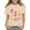 Beige, variant on Girls Watercolor School Stationery Graphic T Shirt Short Sleeve Crew Neck Cotton Casual Tee for Kids (Light Blue, 2-3 Years)